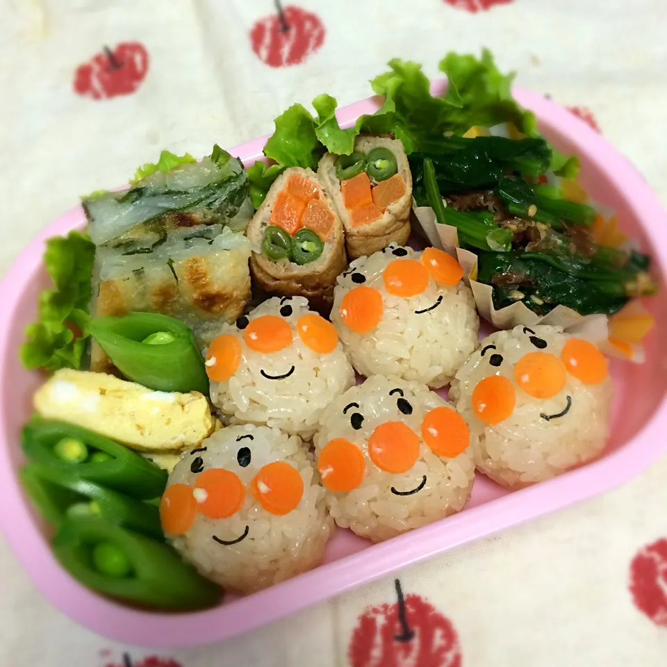 Snapdishの料理写真:アンパンマン弁当（1才8ヶ月娘弁）|makkyさん