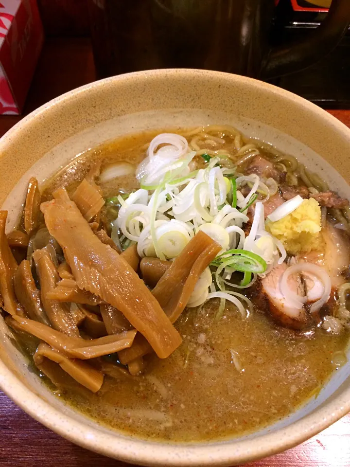 味噌ラーメン メンマトッピング|山内博之さん