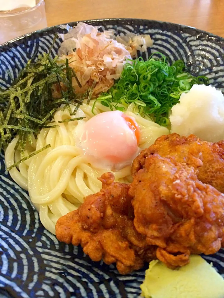 鳥天おろしぶっかけうどん|ゆみこさん