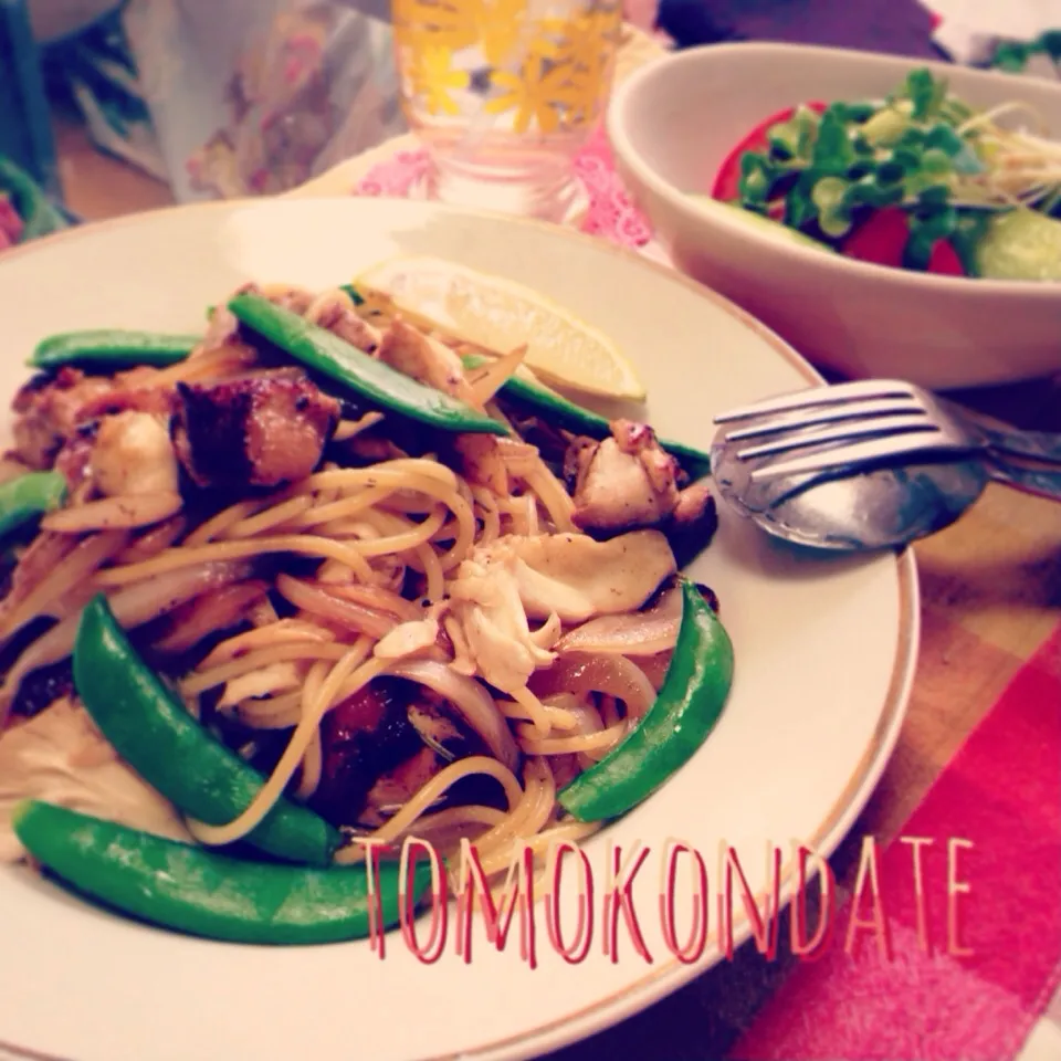 今日のトモコンダテは鶏肉と春野菜のパスタ🐓🍋🍴♡|🇯🇵ともこちゃん。さん