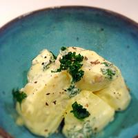 ジャガイモのアーリオオーリオソース和え