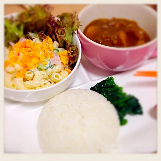 Snapdishの料理写真:手作りカレー夜ご飯♪|ともさん