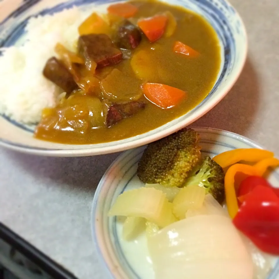 米粉カレー＆自家製ピクルス❤︎|ごるびーさん