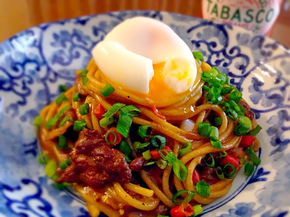 nozomiさんの料理 🍛カレーをリメイクdeパスタ🍛 しかも激辛になっちゃった〜 の巻♪(^-^)|TETSU♪😋さん