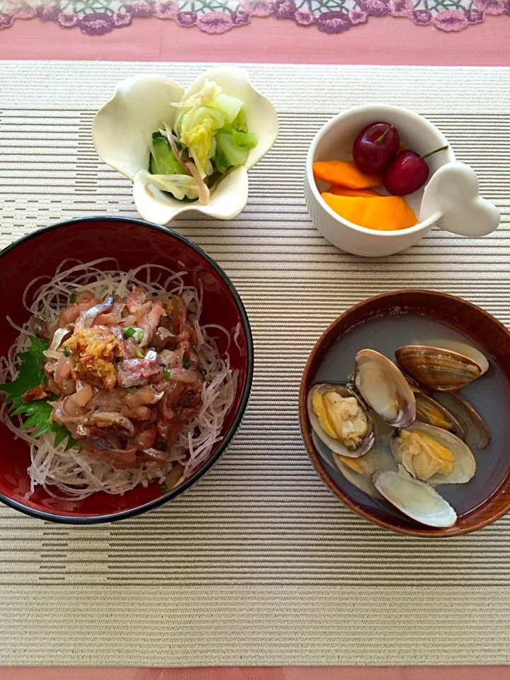 アジ丼！|クリスマスローズさん