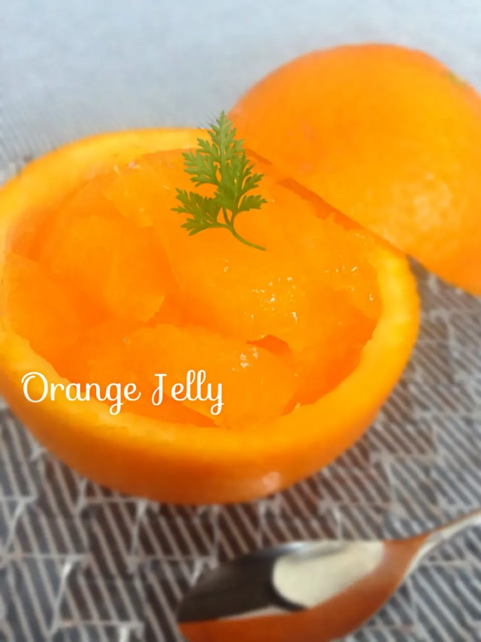 Orange Jelly 🍊 chieさんのゼリーを参考に♡|thanksanさん