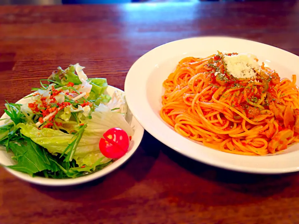 Snapdishの料理写真:ワンコインランチ🍝＠Live Cafe Jammin'|マニラ男さん