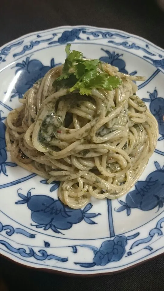 海苔と柚子胡椒のクリームパスタ🍝|がうママさん