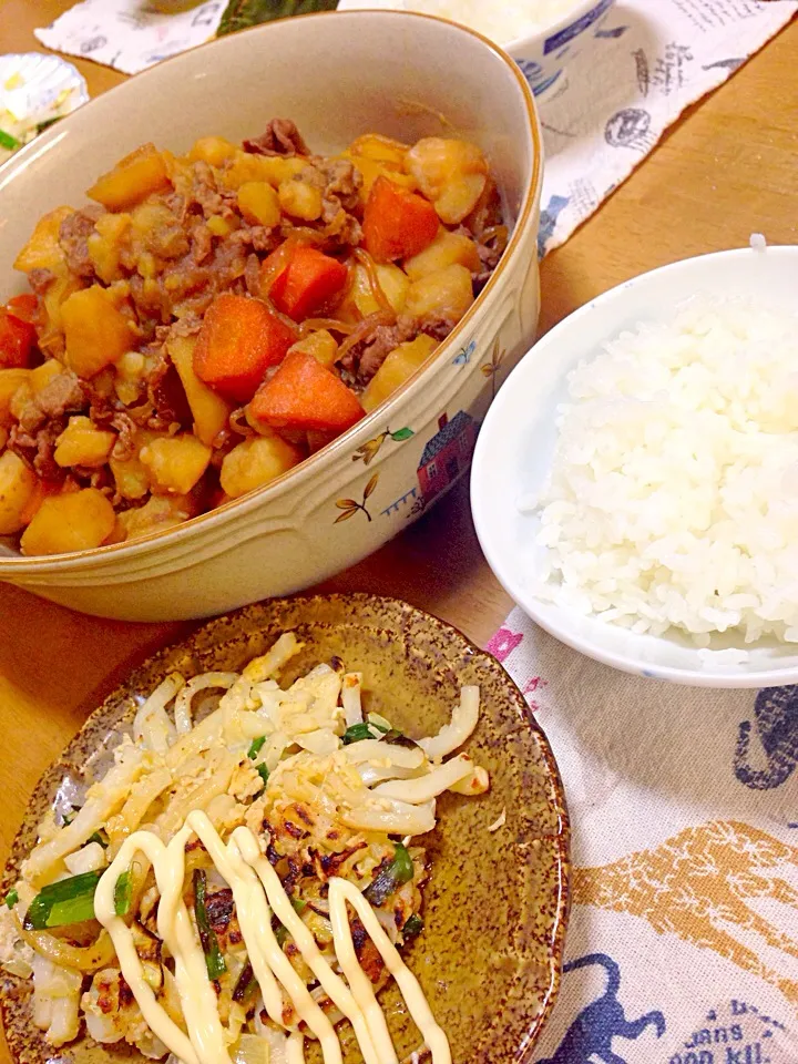 肉じゃが.高槻うどん餃子|彩さん