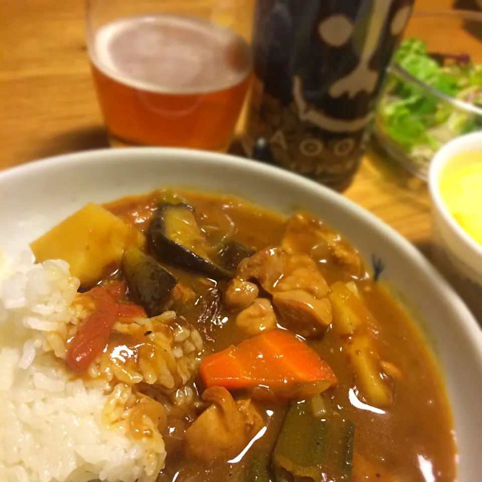 夏野菜ごろごろカレー|まるこさん