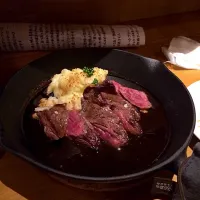 Snapdishの料理写真:牛ハラミのステーキ|佐藤宏樹さん