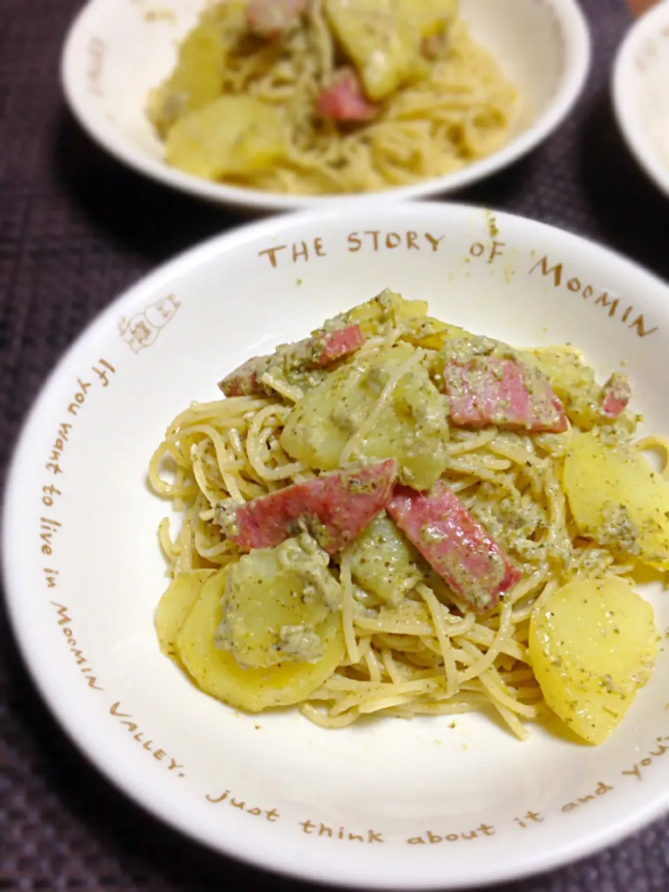 ポテトとソーセージのバジルチーズパスタ|tachiさん