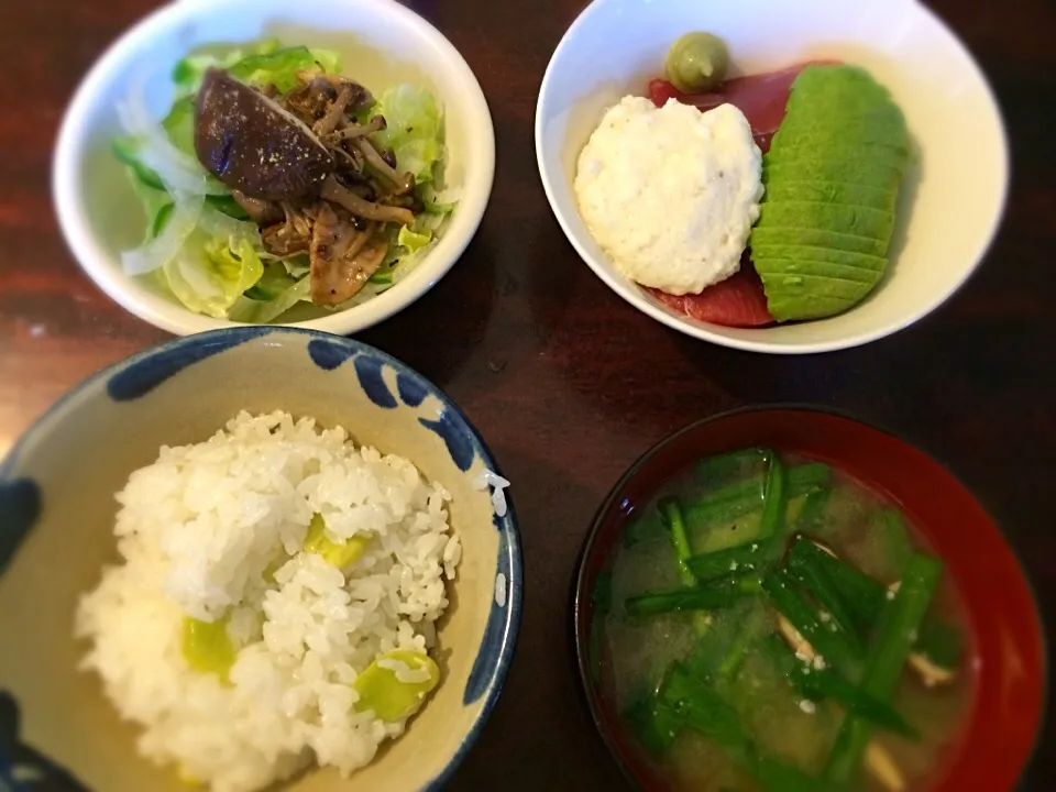 空豆ごはんと三崎マグロ|aiさん