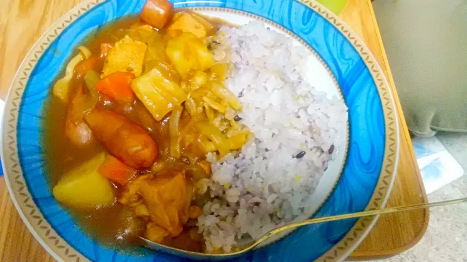 雑穀ごはんとごろごろカレー？|平野 ゆみこさん