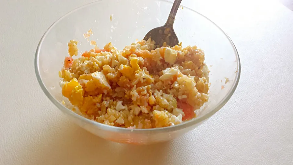 brown rice, egg, roe|Skyさん