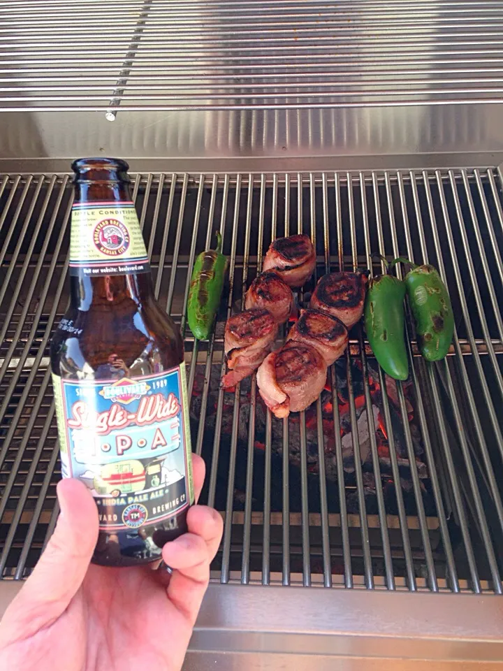 Bacon wrapped Medallions and Charred Jalapeños for Salsa|Gregさん