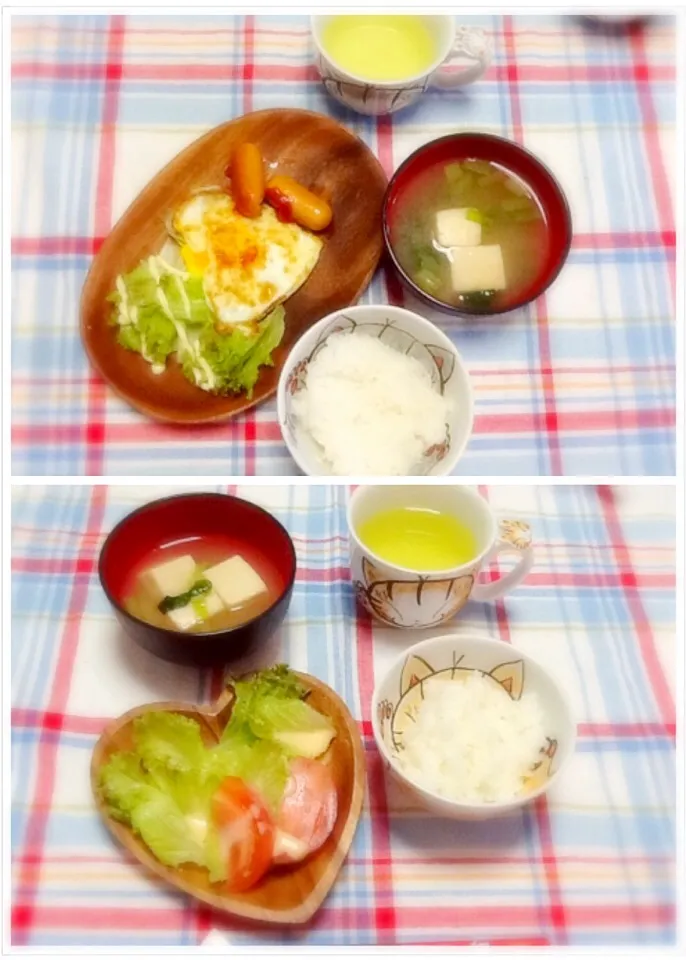 Snapdishの料理写真:(*-ω･)人(･ω-*)モーニング|さとう かおりさん