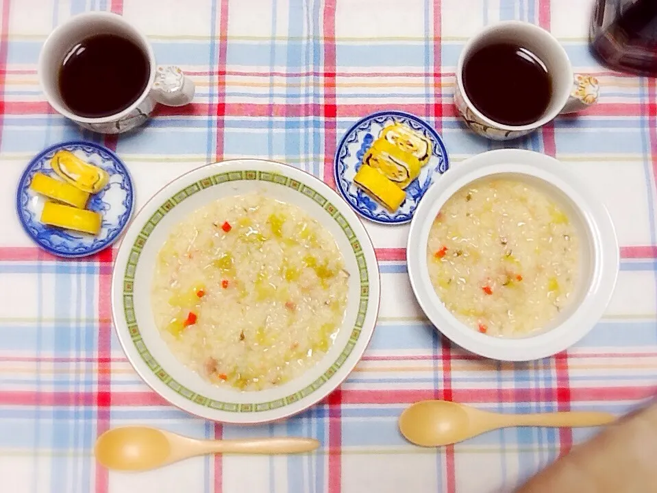 野菜と焼き豚のお粥ヾ(｡･ω･｡)|さとう かおりさん