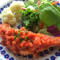 Roast Chicken with tomato sauce|AiKi SPiCEさん