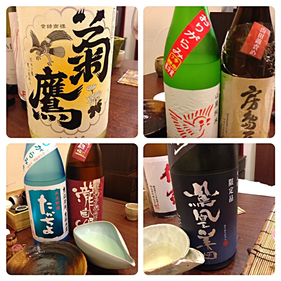 合わせた日本酒達|あきらさん