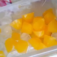 Snapdishの料理写真:orange flavoured ice cubes|Atikah Elliazizさん