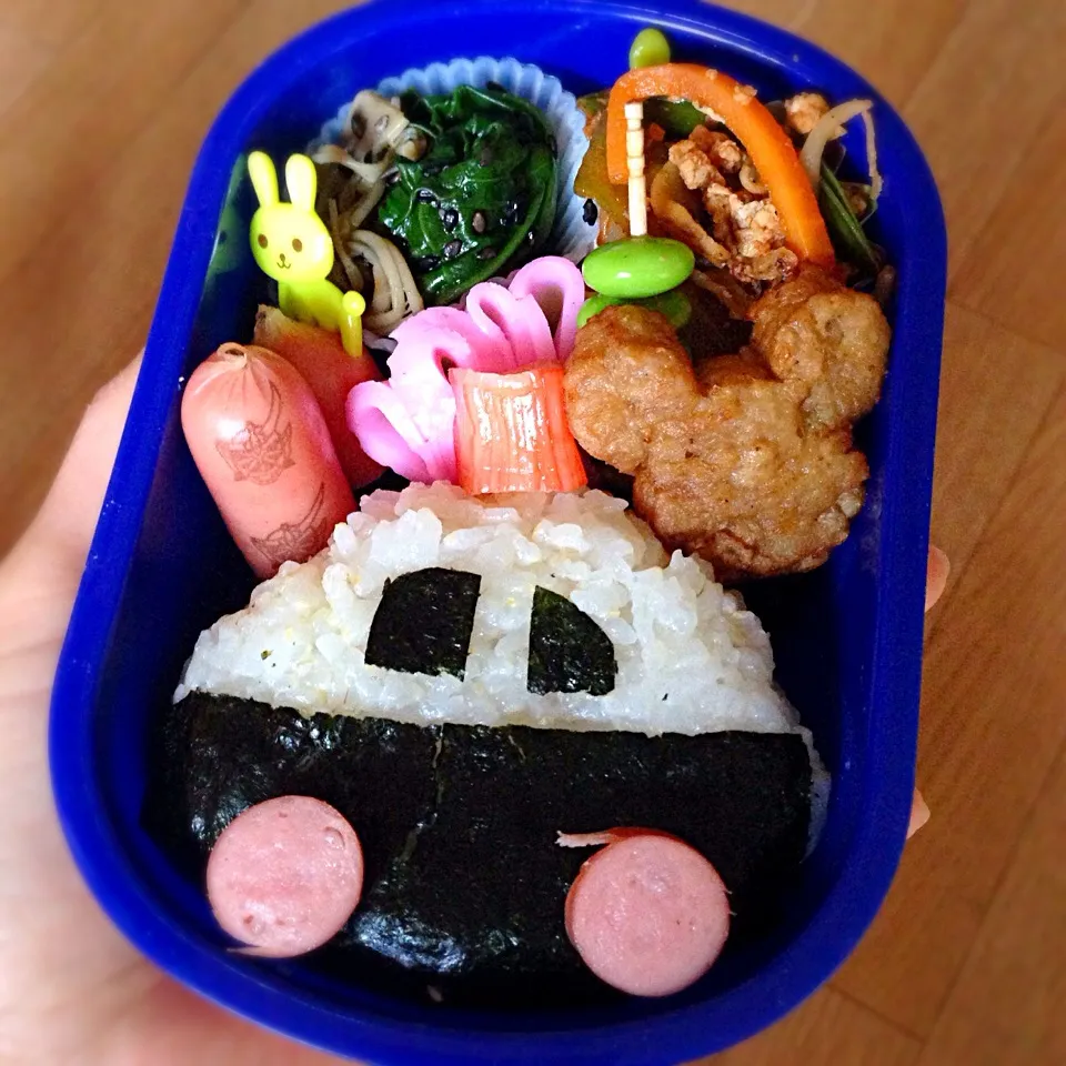 幼稚園お弁当 パトカー|2boy mamさん