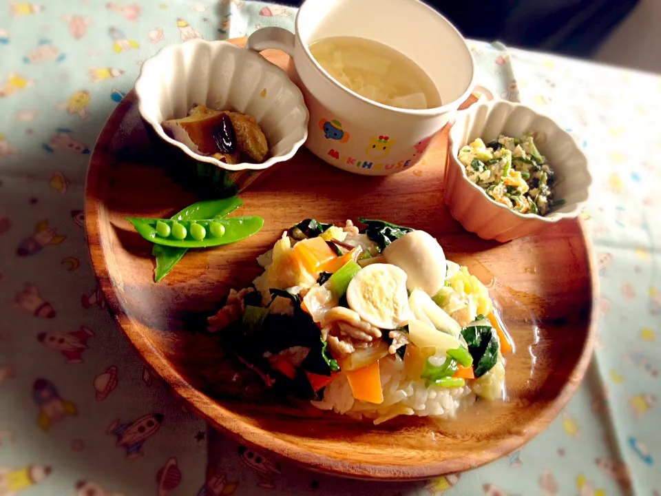 息子夕食 中華丼|eriさん