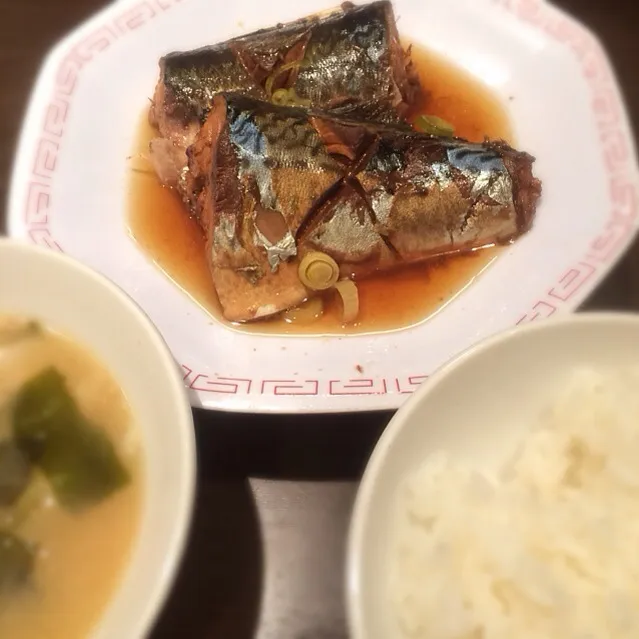 鯖の生姜醤油煮定食|みちっちさん