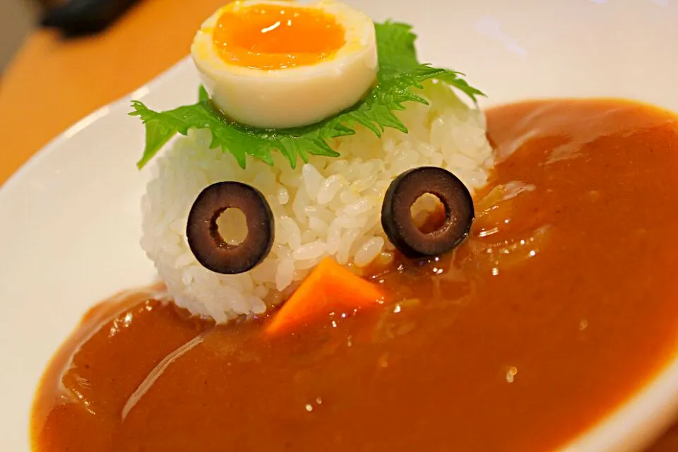 Snapdishの料理写真:溺れかけてるカッパカレー(￣∇￣)|ちびめがさん