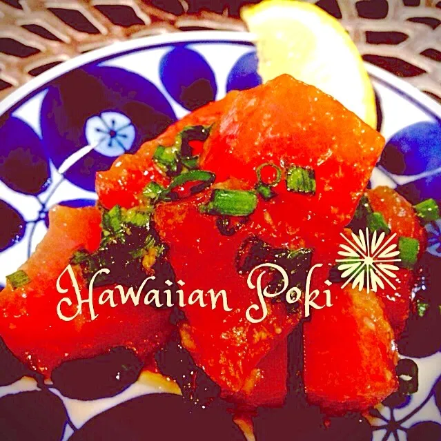 Snapdishの料理写真:☻໌ maharo ☻ັさんの料理 Hawaiian🌺アヒポキ|アキコさん