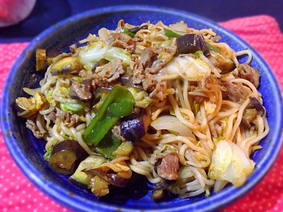 Snapdishの料理写真:ソフト麺で焼きそば|純さん