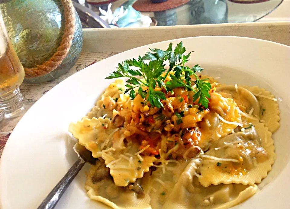 Lobster, Crab and Mushroom Ravioli|Taste-New Americanさん