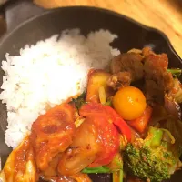 Snapdishの料理写真:大好き！一日分の野菜カレー|sa.さん