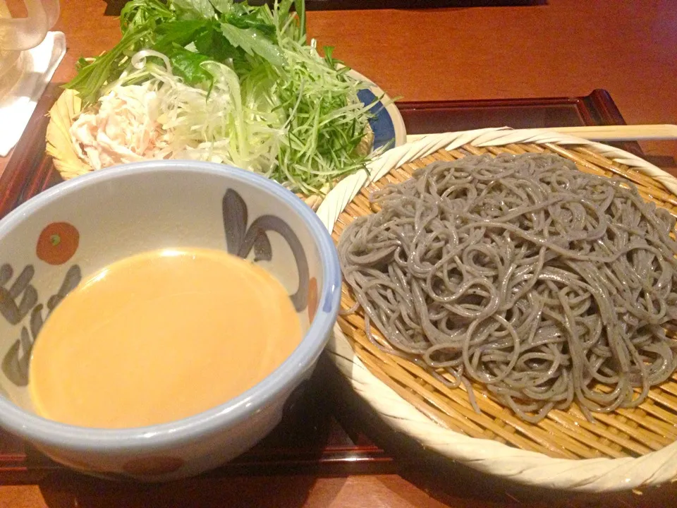 🐔ササミと野菜のつけ蕎麦🐔|MAMIさん