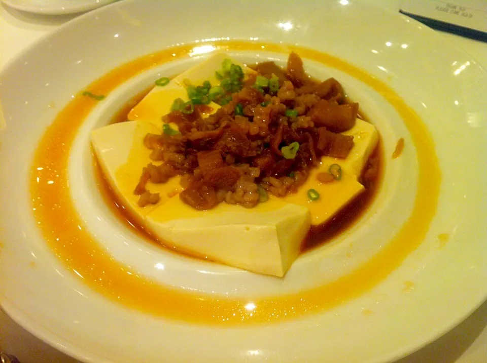 Steamed bean curd with minced pork & preserved vegetables|skyblueさん