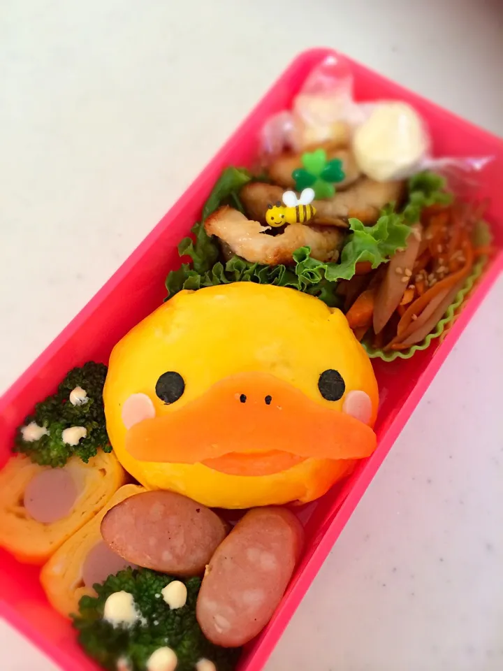 Snapdishの料理写真:かものはしかも。弁当♡|Fumiko Okabe Kunisueさん