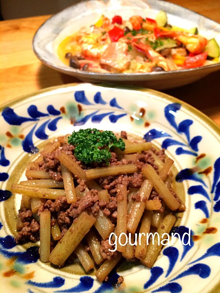 akikoさんの🎀フキのバル味噌炒め♪|プーティさん