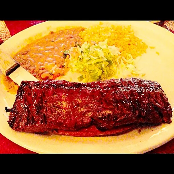 Snapdishの料理写真:Carne Asada (Mexican Steak)|meishiさん