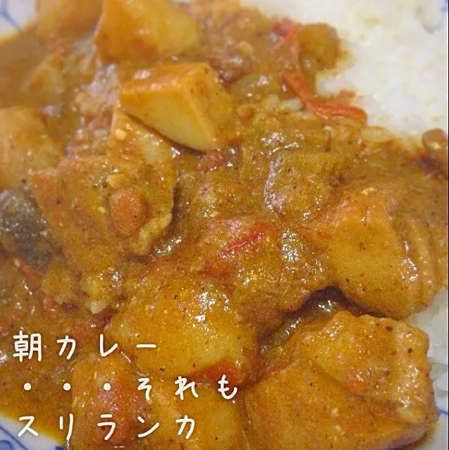 Snapdishの料理写真:朝からカレー。|nuts0302さん