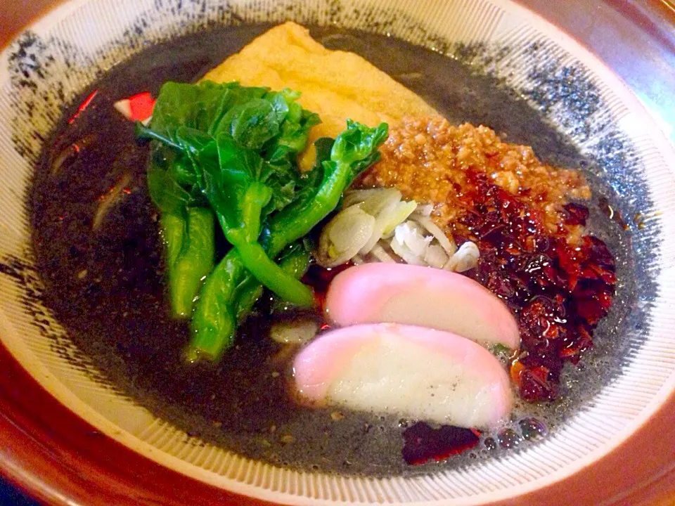 【亀戸名物胡麻蕎麦】セサミン大量！黒胡麻蕎麦！|亀戸 養生蕎麦 高のさん