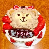 Snapdishの料理写真:ダッフィのお誕生日ケーキ💛|paris mamaさん