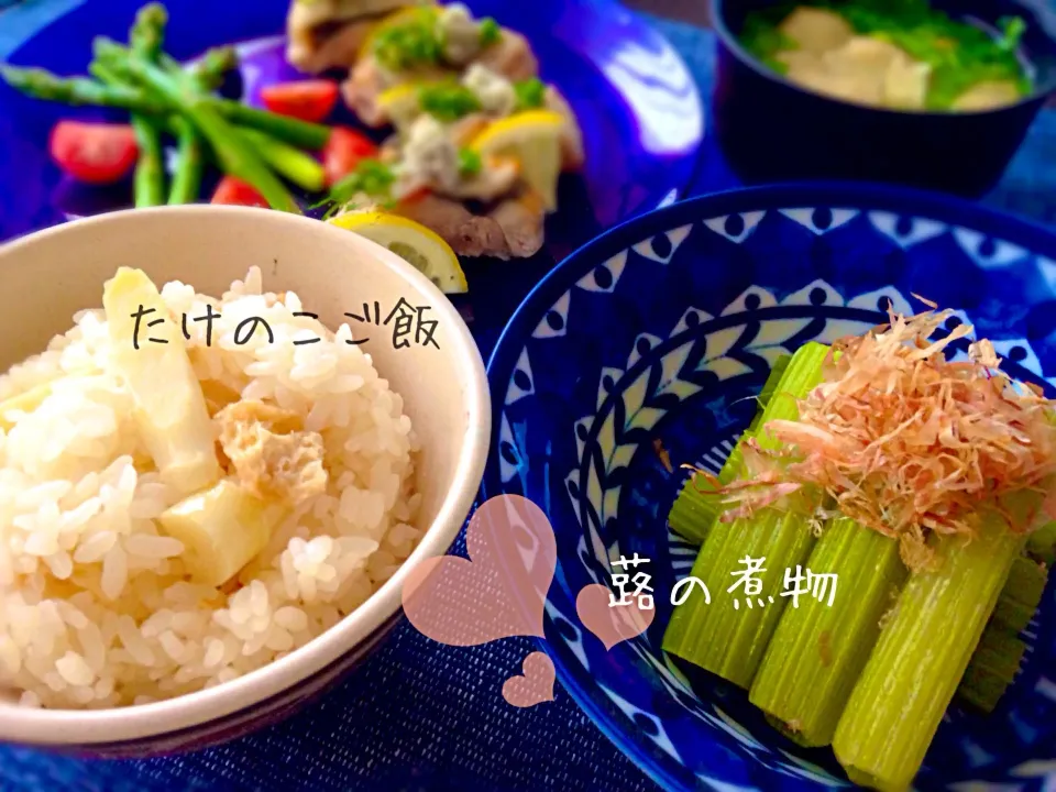 たけのこご飯と蕗の煮物♡|m i h oさん