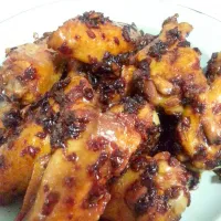 Dark sauce chai por chicken wings|joyce limさん