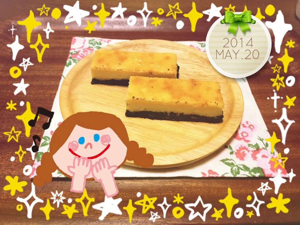 Snapdishの料理写真:オレオチーズケーキ完成(⁕ᵒ̤̑₀̑ᵒ̤̑⁕)b|Kaoruさん