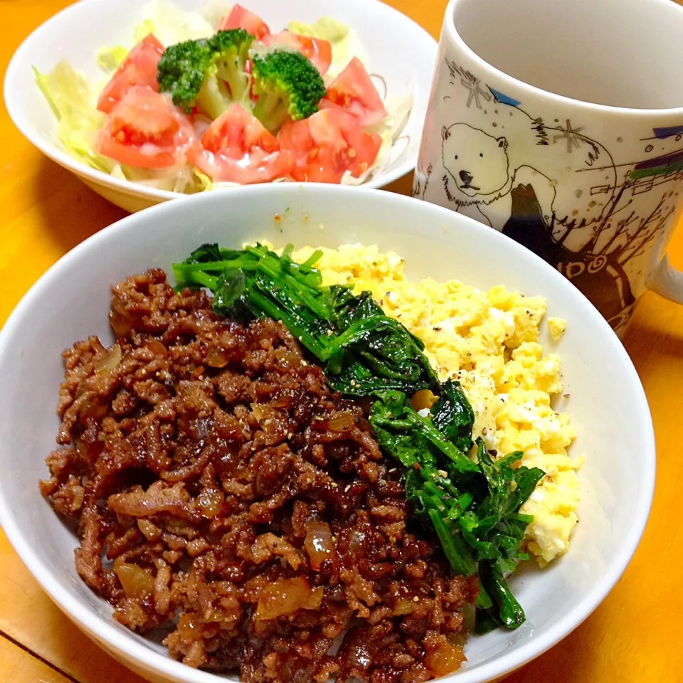 三色丼|カウンター嬢さん