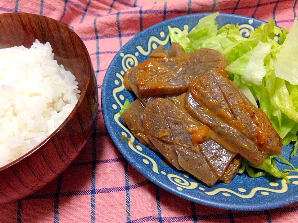 こんにゃくの味噌ステーキっぽいやつ|みらっこ˚﹢はたち!!は26になりましたさん