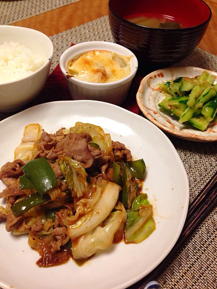 キャベツと豚肉の味噌炒め|Sakikoさん