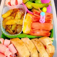 チキン野菜巻き弁当|やまやま★さん