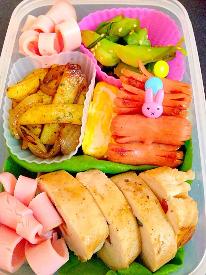 チキン野菜巻き弁当|やまやま★さん