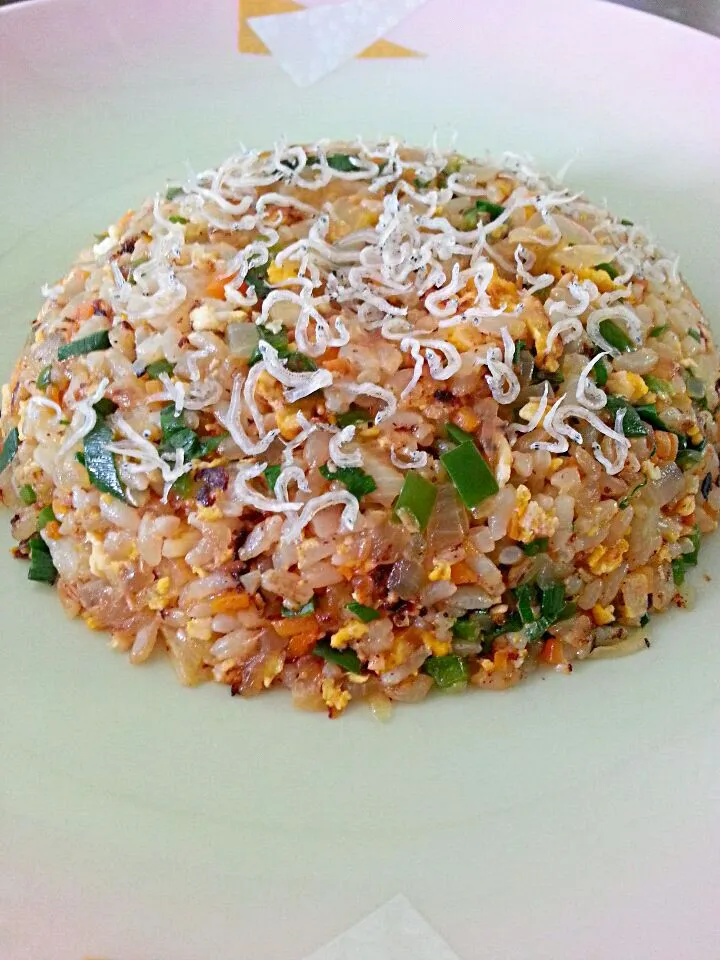 チャハン　チリメン入れ/ fried rice top with boiled & dried sardines fish@Miki's House|Miki Jorierose Obispoさん